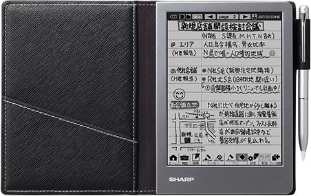 Sharp Electronic Memo Pad Handwriting Notebook Wg-s30-b Black for sale online 